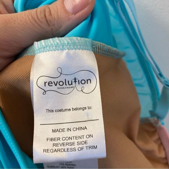 Revolution custom solo Dance lyrical dress STORIES UNTOLD RC24583 LC large child - Picture 9 of 11